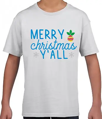 Christmas Tshirt - Merry Christmas Y'all • $23.37