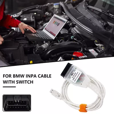 K+DCAN USB Interface With Switch OBDII Diagnostic Cable INPA EDIABAS For BMW E92 • $18.44