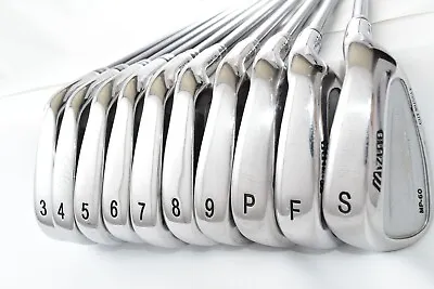 MIZUNO  MP-60 Iron Set 3-4-5-6-7-8-9-P-S-F Tour Spirit MP (Carbon) Flex R • $299.99