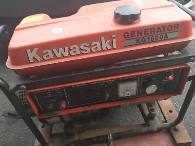 Vintage 1970's Kawasaki KG1600A Industrial Portable Generator Made In Japan • $754.26