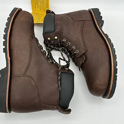 Cabela’s No.5231 Brown Leather Kiltie 7” Men’s Soft Toe Work Boot Sz 12 W *read • $60.55