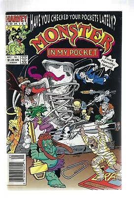 Monster In My Pocket 1 1991 Harvey Horror Newsstand 9.0 Vf/nm 1st App In Comics • $20.97