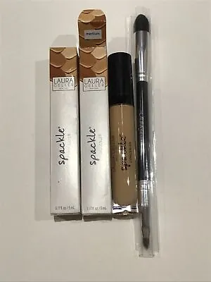 Laura Geller Spackle Concealer In Medium X 2 5ml Full Size & Brush • £5.95