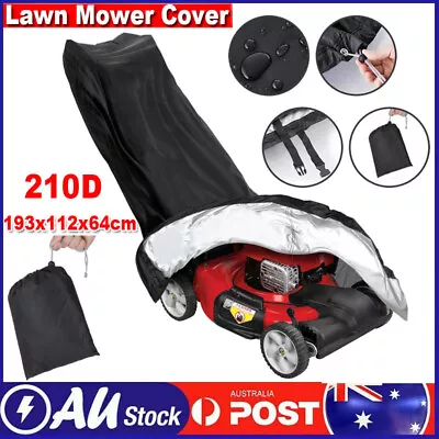 Universal Waterproof UV Lawn Mower Cover Heavy Duty Push 210D Oxford Rain Garden • $20.99