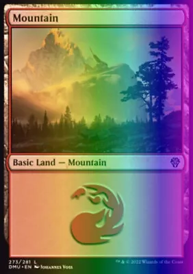 MTG Magic The Gathering Mountain (273/447) Dominaria United NM FOIL • $0.99