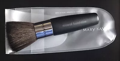 Mary Kay Mineral Powder Foundation Brush With Clear Carry Pouch / Sleeve New • $7.99