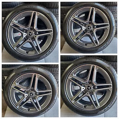 Original 2023 18  Mercedes E350 E450 AMG OEM Wheels Rims Runflat Tires ($1985obo • $1985