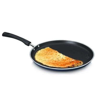 £9.89 • Buy Non Stick 27cm Concave Tawa Tava Pan Indian Naan Chapati Roti Bread Pancake (104
