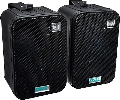 Home Dual Waterproof Outdoor -Speaker System - 6.5 Inch Pair Of Weatherproof Wal • $117.99