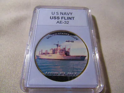 US NAVY - USS Flint (AE-32) Challenge Coin  • $14.99