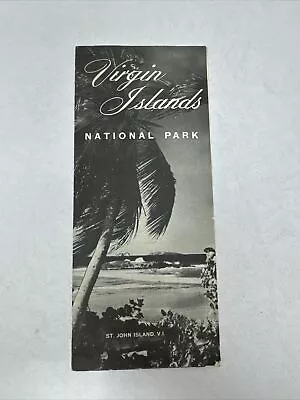 1962 Virgin Islands National Park Travel Brochure Map Vintage St. John Island • $29.99