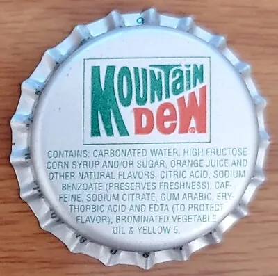 Vintage MOUNTAIN DEW Soda Bottle Cap; 1980's; Unused; NOS; (WEST JEFFERSON NC) • $7.75