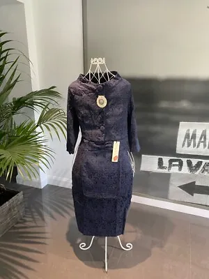 Lindy Bop Maybelle Navy Suit Dress • £29.99
