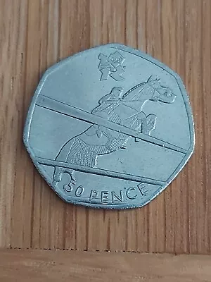 Uncommon 2011 Equestrian 2012 London Olympics 50p Coin • £5