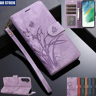 For Samsung S24 S23 FE S22 S21 S20 S10 Ultra Plus Wallet Case Flip Leather Cover • $4.49