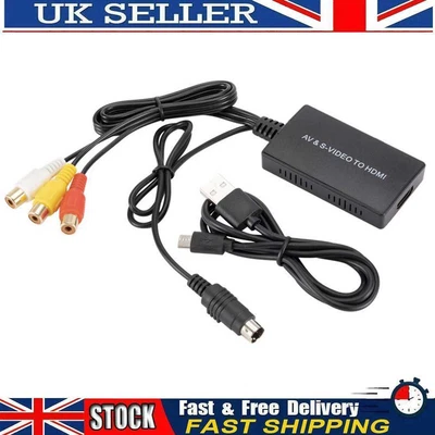 £12.19 • Buy RCA AV S-Video To HDMI-compatible Converter Audio Video Adapter Support NTSC PAL