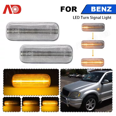 Clear LED Side Marker Light 1998-2003 Mercedes-Benz W163 ML320 ML430 ML55 AMG • $21.59