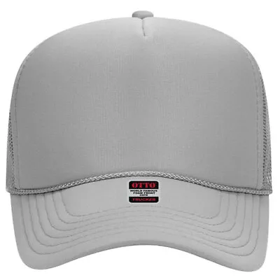 CLOSEOUT SALE OTTO CAP 5 Panel Mid Profile Mesh Back Trucker Hat 32-467 • $9.99