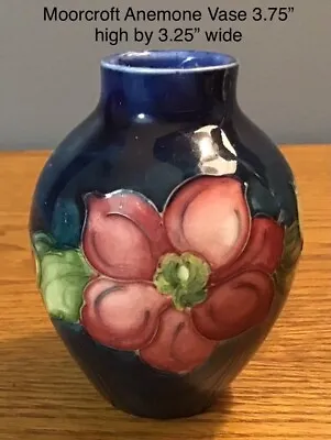 Beautiful Moorcroft Blue Anemone 3.75” Vase • $85.61