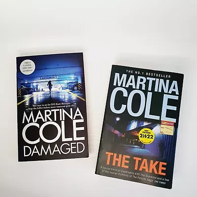 2x Martina Cole Large PB Book Bundle The Take Damaged Crime Thriller Fiction Lot • $20.99