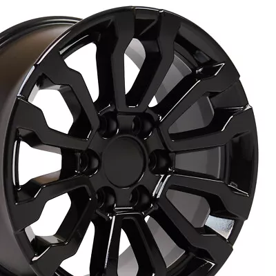 18  Gloss Black 5909 Wheels SET Fit Chevrolet Tahoe Silverado RT5 18x8.5 Rims • $804