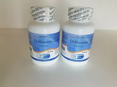 D-Mannose 500mg Per Capsule 240 Capsules 1000mg Per Serving Exp. 1/26 • $29.84