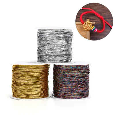 £4.25 • Buy 0.4/0.6mm Nylon Cord Chinese Knotting Thread DIY Making Tassel Pendant Bra#;-