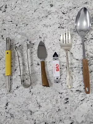 Kitchen Junk Drawer Utensil Variety Lot WM Rogers Serving Fork & Others • $20