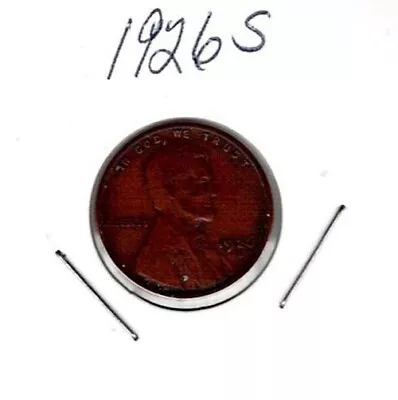 1926 S Lincoln Wheat Penny • $18