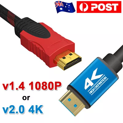 PREMIUM 4K HDMI Cable V2.0 Ethernet Cord 4K X 2K High Speed 3D HDTV V1.4 1080P • $28.99