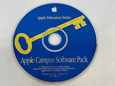 Vintage 1996 Apple Education Series: Campus Software Pack CD-ROM Disc ONLY • $19.99