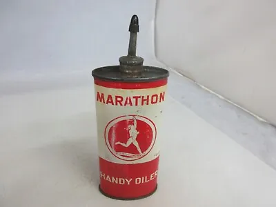 Vintage Advertising Marathon    Oiler Oil Tin Can    C-319 • $89