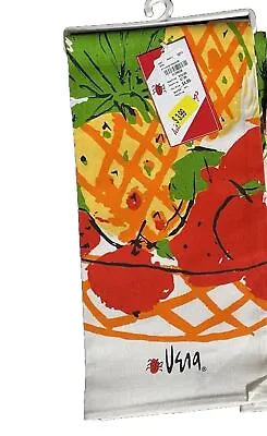 Vintage Vera Neumann Designer Kitchen Towel NWT NOS Fruit Splash Retired • $29.95