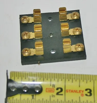 Fuse Block With Brass Clips 3 Gang Marine Truck Car  Terminal Bakelite Boat RV • $2.99