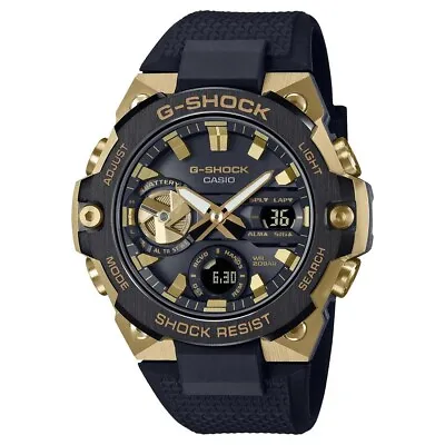 G-Shock G-Steel Carbon Core Black Gold Bluetooth Solar Watch GST-B400GB-1A9 • $530.10