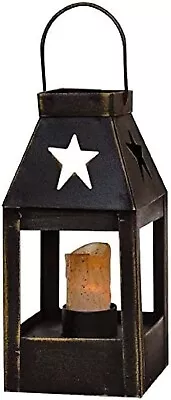 CWI Gifts Mini Decorative Lantern With Star Cutout - 5  H X 2.5  W - Flameless C • $7.99