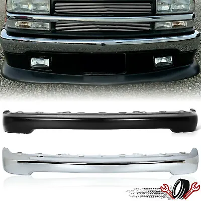Black/Silver Front Bumper Face Bar For 1998-2004 Chevrolet S10 1998-2005 Blazer • $102.60