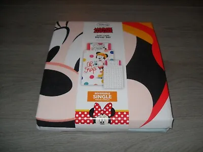 Disney Minnie Mouse Reversible Single Duvet Set - New  • £13.50