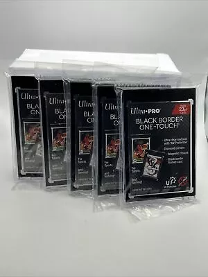 Ultra Pro One-Touch Magnetic Card Holder BLACK BORDER 23pt Point - Lot Of 5 • $16.08