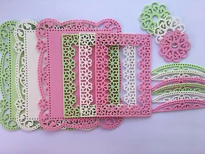£2.50 • Buy Die Cut Shapes Frames Flowers Card Toppers Card Making Crafts Embellishments
