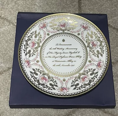 Queen Elizabeth 70th Wedding Anniversary Plate Royal Worcester 20cm 8  Brand New • £14.99