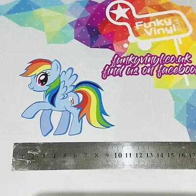 Vinyl Printed Car Vehicle Sticker Graphic My Little Pony Rainbow Dash Walking • £1.60