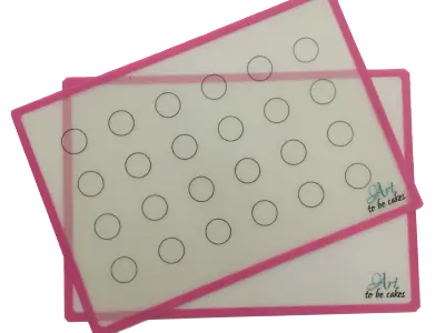 Silicone Baking Mat Set Of 2: One With Macaron Circle Printed. Art To Be Cakes • $9.99