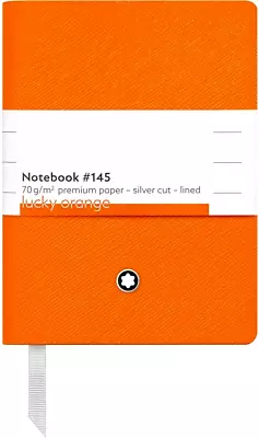 Montblanc Notebook No.145 Lucky Orange Lined (smallest Size) 116226 MB116226 • $100