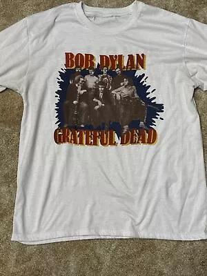 Vintage Bob Dylan Grateful Dead Alone & Together T Shirt Size Large • $99