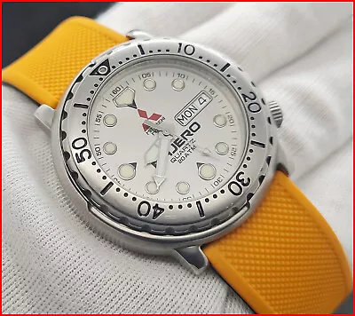 Rare ADI Tuna 221 Diver 200M Quartz Day/Date 42.5mm Mitsubishi Steel Men's Watch • $349.99