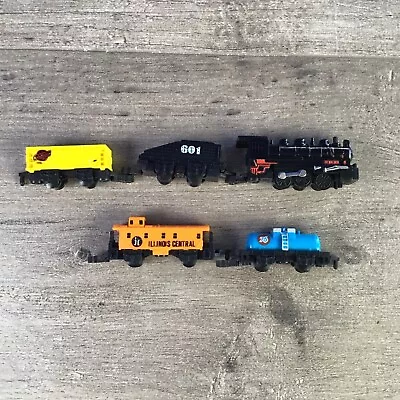 Vintage Micro Machines Cannonball No. 9 Steam Train Set W/ Freight Cars • $29.99