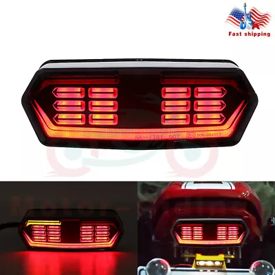 Motorcycle LED Brake Tail Light Integrated Turn Signal For Honda Grom125 MSX125 • $14.05