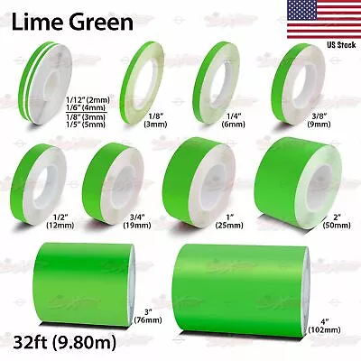 $7.95 • Buy LIME GREEN Roll Vinyl Pinstriping Pin Stripe Car Motorcycle Tape Decal Stickers