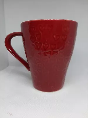 $11.99 • Buy Starbucks 2009 Stockholm Design 12oz Red  Hearts Coffee Mug Cup Micro Safe 